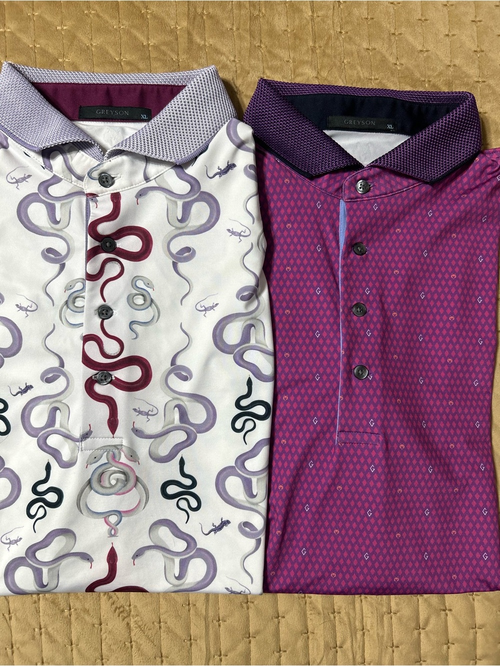 Greyson Clothiers Limited Edition Serpentine Polo & G Squared Polo Sz XL EUC